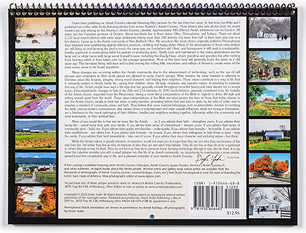 America s Amish Country Calendar