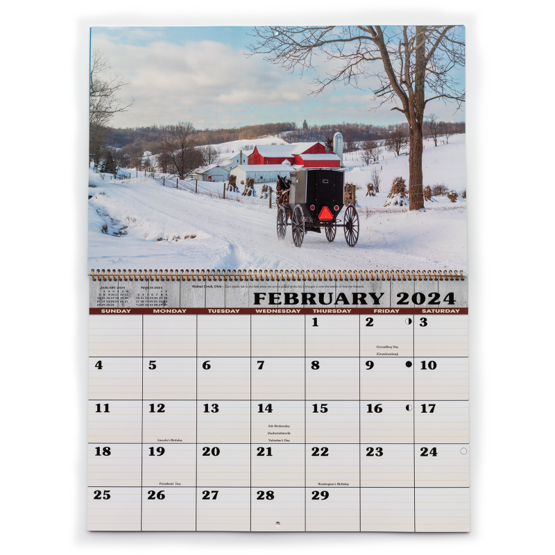 Amish Country 2024 Calendar