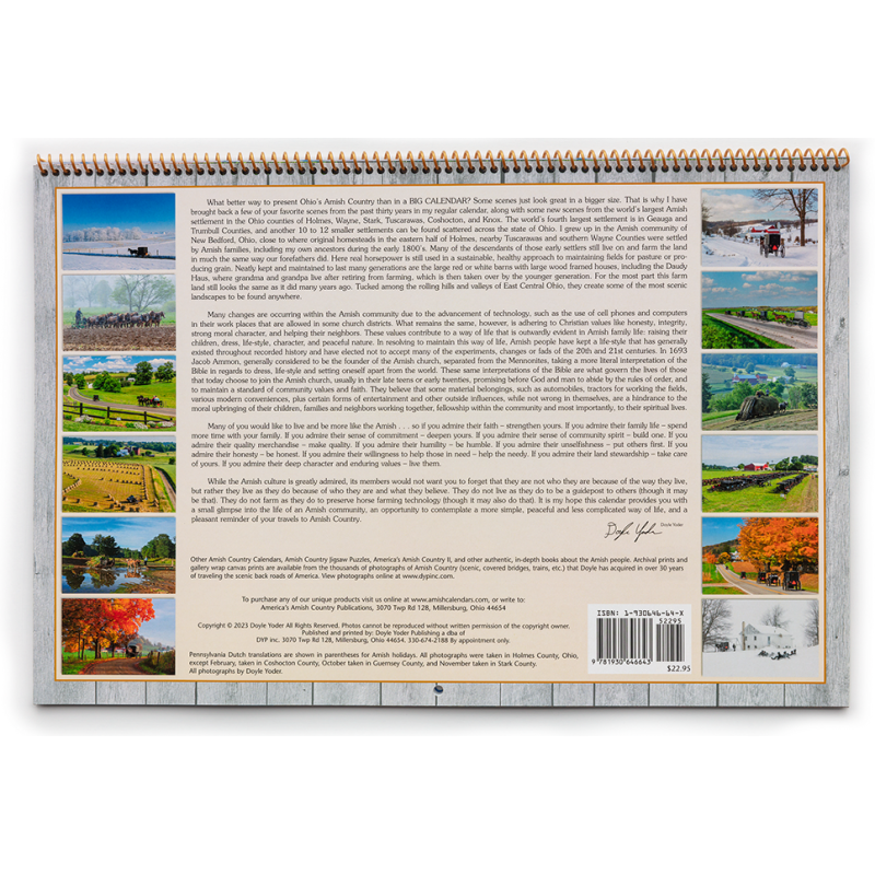 Amish Country 2024 Calendar    Dy40244 Crop U4421 800x800 